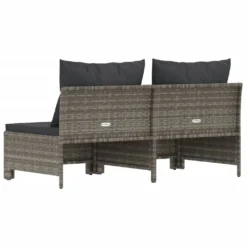 VidaXL Gartensofa 2-Sitzer Mit Kissen Grau Poly Rattan -Kaufland 01700c21332e277d7e030be02709ee99
