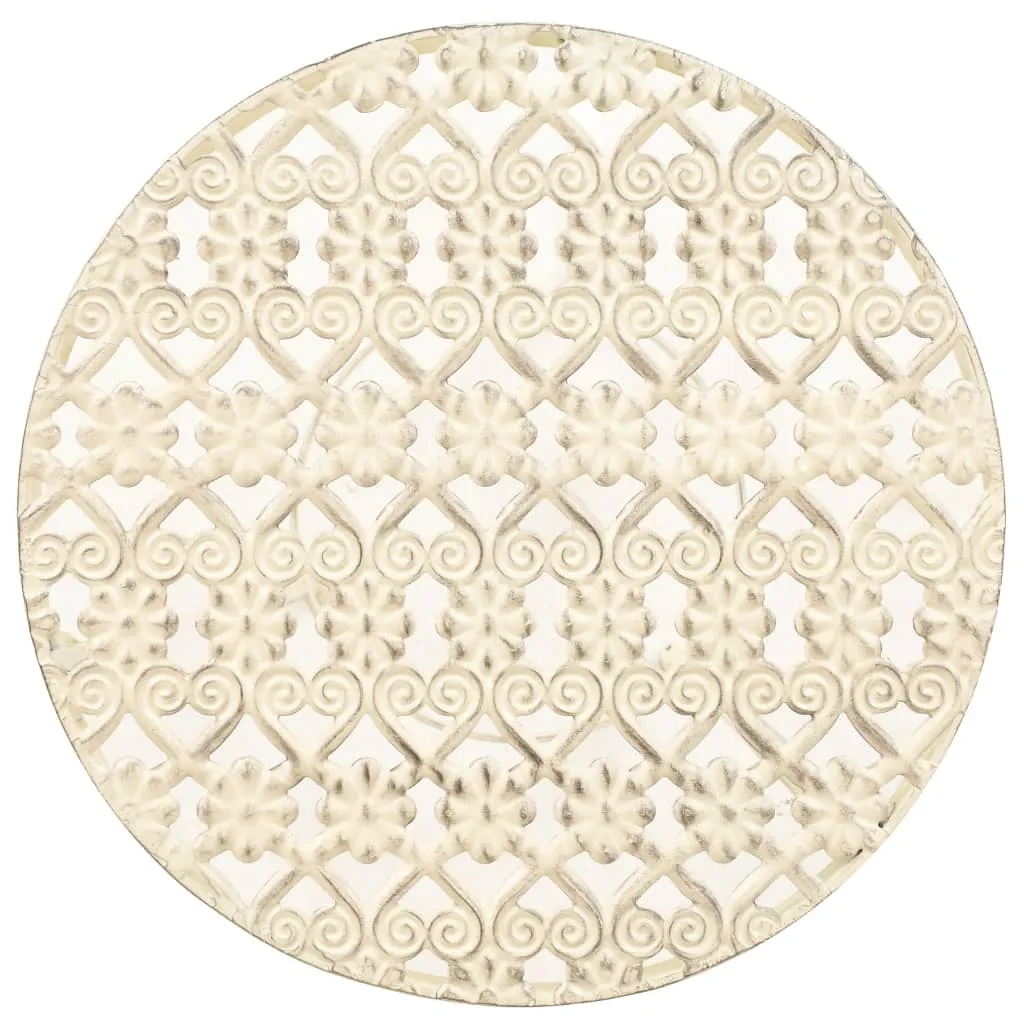 VidaXL Blumenständer Set 3-tlg. Vintage Antik Metall Weiß 5 VidaXL Blumenständer Set 3-tlg. Vintage Antik Metall Weiß – Bild 5