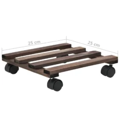 VidaXL Pflanzenständer Mit Rollen 4 Stk. Zedernholz 25 X 25 Cm -Kaufland 0468415c8b4e39c4857925f7098bd715