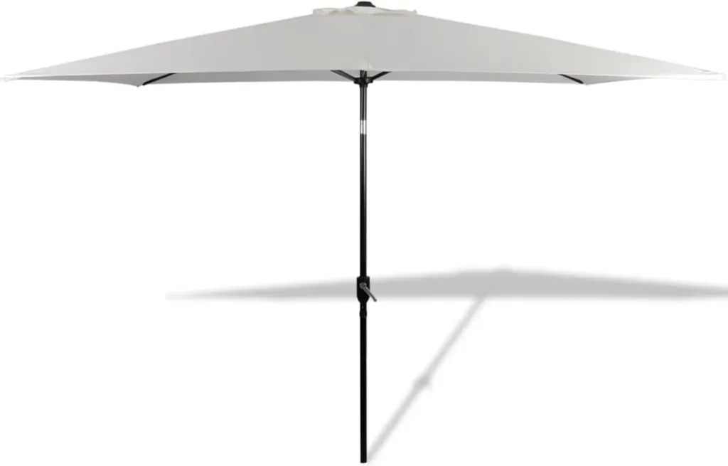 VidaXL Sonnenschirm 200 X 300 Cm Sandweiß Rechteckig 5 VidaXL Sonnenschirm 200 X 300 Cm Sandweiß Rechteckig – Bild 5