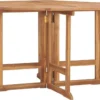 VidaXL Garten-Esstisch Klappbar 110x110x75 Cm Massivholz Teak