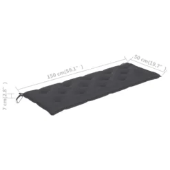 VidaXL Gartenbank-Auflage Anthrazit 150x50x7 Cm Stoff 9 VidaXL Gartenbank-Auflage Anthrazit 150x50x7 Cm Stoff -Kaufland 055a249c340a41c460b593ddcd95c0d0