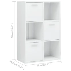 VidaXL Lagerschrank Hochglanz-Weiß 60x29,5x90 Cm Holzwerkstoff -Kaufland 057cf4d0cb5a9982f0ba16af7259a771