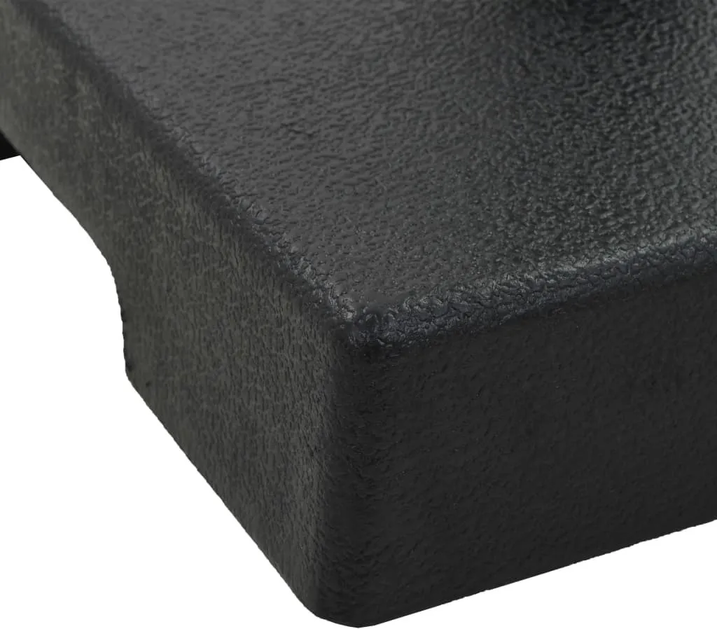 VidaXL Sonnenschirmfuß Quadratisch 8 Kg Schwarz Polyharz 4 VidaXL Sonnenschirmfuß Quadratisch 8 Kg Schwarz Polyharz – Bild 4