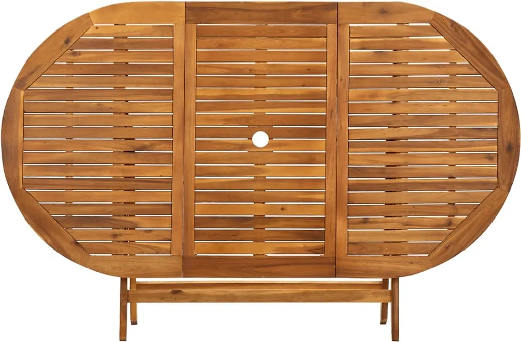 VidaXL Klappbarer Gartentisch 160x85x75 Cm Massivholz Akazie 4 VidaXL Klappbarer Gartentisch 160x85x75 Cm Massivholz Akazie – Bild 4