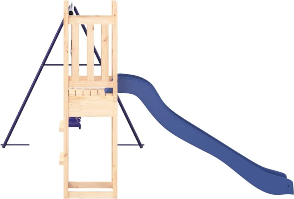 VidaXL Spielturm Mit Rutsche Und Schaukeln Massivholz Kiefer 6 VidaXL Spielturm Mit Rutsche Und Schaukeln Massivholz Kiefer – Bild 6