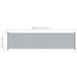 VidaXL Ausziehbare Seitenmarkise 600x160 Cm Grau 11 VidaXL Ausziehbare Seitenmarkise 600x160 Cm Grau -Kaufland 09f7c3d739f358c1b40100576cf5da0e