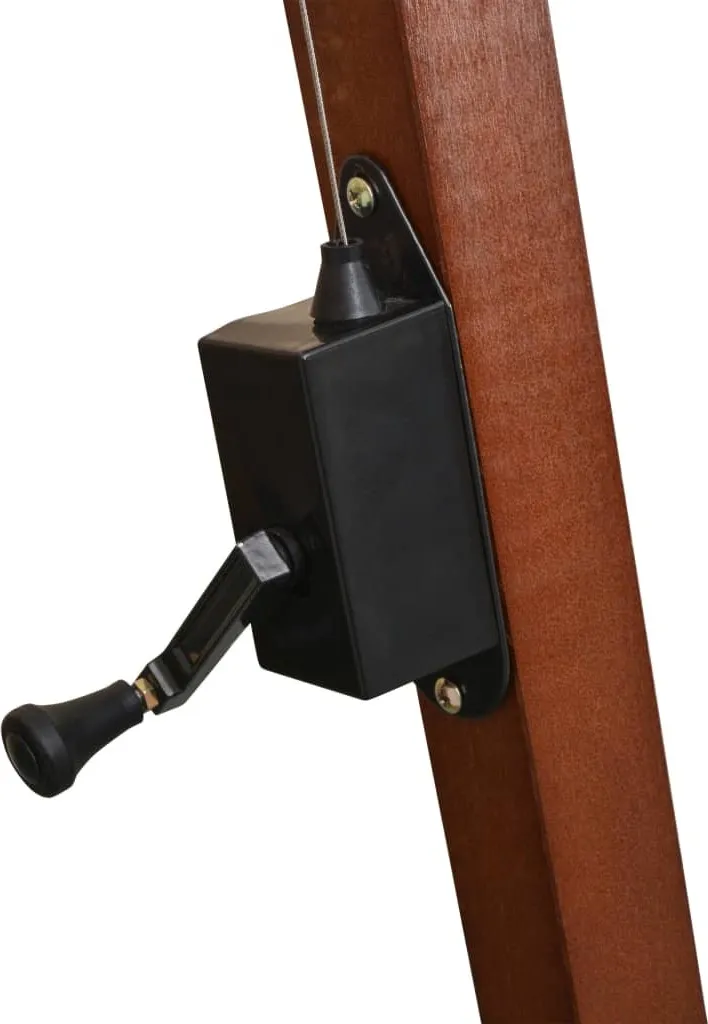 VidaXL Ampelschirm Mit Mast Anthrazit 3,5x2,9 M Massivholz Tanne 4 VidaXL Ampelschirm Mit Mast Anthrazit 3,5x2,9 M Massivholz Tanne – Bild 4