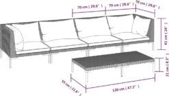 VidaXL 5-tlg. Garten-Lounge-Set Mit Kissen Poly Rattan Dunkelgrau 17 VidaXL 5-tlg. Garten-Lounge-Set Mit Kissen Poly Rattan Dunkelgrau -Kaufland 0f253c8e735d83d9baadbfa55c9c5a62