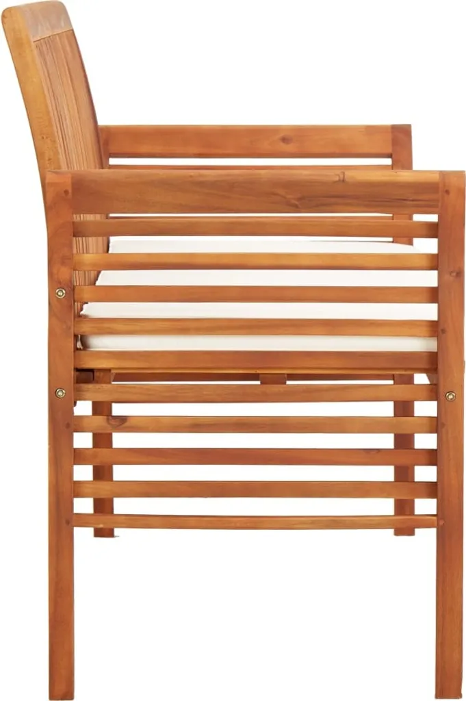 VidaXL 3-Sitzer Gartenbank Mit Kissen 150 Cm Massivholz Akazie 3 VidaXL 3-Sitzer Gartenbank Mit Kissen 150 Cm Massivholz Akazie – Bild 3