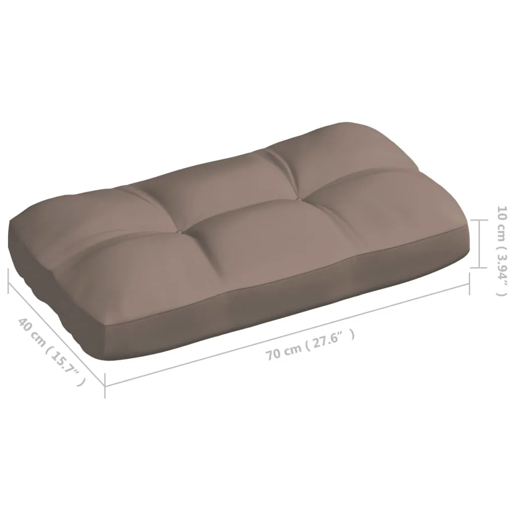 VidaXL Palettensofa-Auflagen 7 Stk. Taupe 9 VidaXL Palettensofa-Auflagen 7 Stk. Taupe – Bild 9