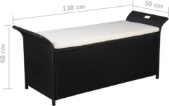 VidaXL Truhenbank Mit Polster 138 Cm Poly Rattan Schwarz 9 VidaXL Truhenbank Mit Polster 138 Cm Poly Rattan Schwarz -Kaufland 105420e80e4f933a5e3d474a27793466