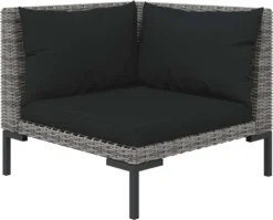 VidaXL 8-tlg. Garten-Lounge-Set Mit Auflagen Poly Rattan Dunkelgrau -Kaufland 109c14db2ce6ce556a0c86446c04744f 1