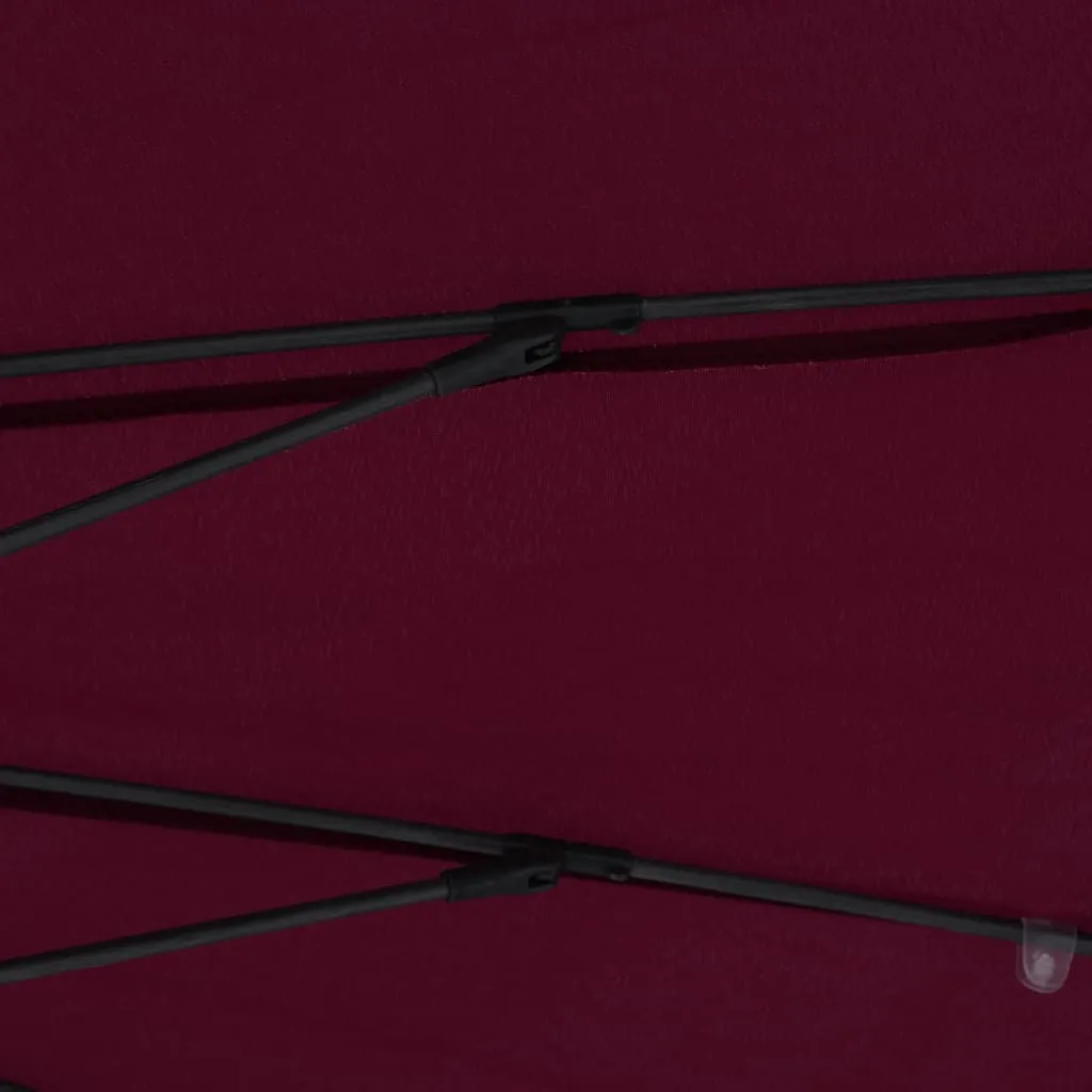 VidaXL Sonnenschirm Mit Aluminium-Mast 270 Cm Bordeauxrot 5 VidaXL Sonnenschirm Mit Aluminium-Mast 270 Cm Bordeauxrot – Bild 5