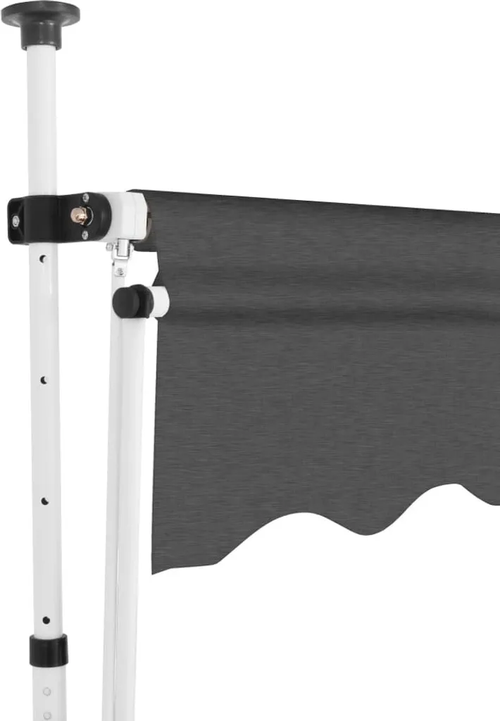 VidaXL Einziehbare Markise Handbetrieben 300 Cm Anthrazit 3 VidaXL Einziehbare Markise Handbetrieben 300 Cm Anthrazit – Bild 3