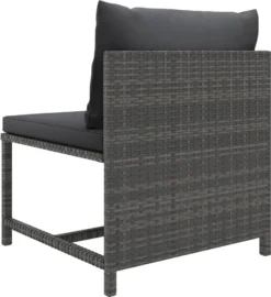 VidaXL 10-tlg. Garten-Lounge-Set Mit Kissen Poly Rattan Grau -Kaufland 1445ce281b6f03947203208f9e185807