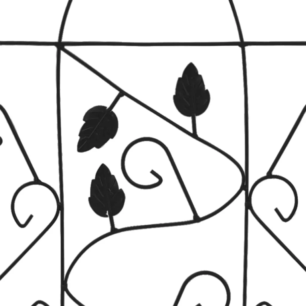 VidaXL Rankgitter 3 Stk. Schwarz 40×100 Cm Eisen 4 VidaXL Rankgitter 3 Stk. Schwarz 40×100 Cm Eisen – Bild 4