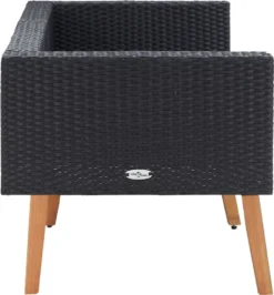 VidaXL 2-Sitzer-Gartensofa Mit Auflagen Poly Rattan Schwarz 13 VidaXL 2-Sitzer-Gartensofa Mit Auflagen Poly Rattan Schwarz -Kaufland 15c93290d3ea22805cebbd17292de9da