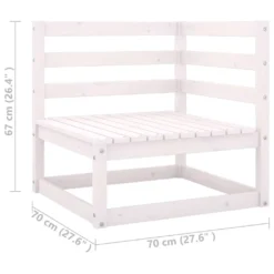 VidaXL 2-tlg. Garten-Lounge-Set Mit Kissen Weiß Kiefer Massivholz 16 VidaXL 2-tlg. Garten-Lounge-Set Mit Kissen Weiß Kiefer Massivholz -Kaufland 181c0de0f23d8a16a2c8b5ad15e59014