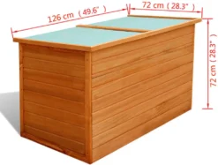 VidaXL Garten-Aufbewahrungsbox 126x72x72 Cm Holz -Kaufland 1a146f335be4cfce3f12bb5143cc2e78