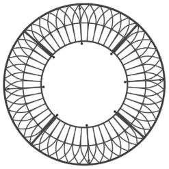 VidaXL Baumbank Rund ?160 Cm Schwarz Stahl -Kaufland 1a4b86fd87778f4d61b472748e092b1a