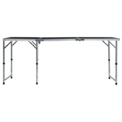 VidaXL Klappbarer Campingtisch Grau Aluminium 180 X 60 Cm 11 VidaXL Klappbarer Campingtisch Grau Aluminium 180 X 60 Cm -Kaufland 1b0296ceed9a6648c00a5034374dfa94