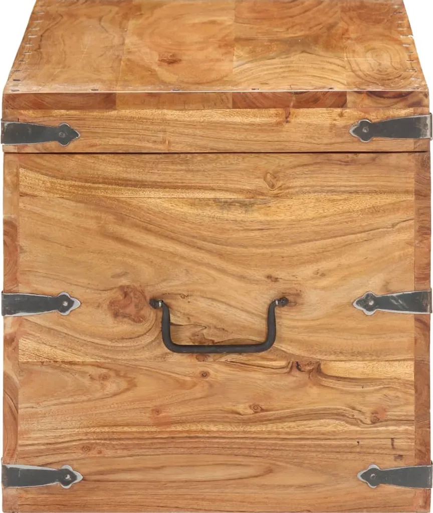 VidaXL Truhe 90x40x40 Cm Akazie Massivholz 3 VidaXL Truhe 90x40x40 Cm Akazie Massivholz – Bild 3