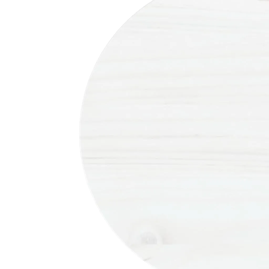 VidaXL Tischplatte Weiß Ø30x2,5 Cm Massivholz Kiefer 3 VidaXL Tischplatte Weiß Ø30x2,5 Cm Massivholz Kiefer – Bild 3