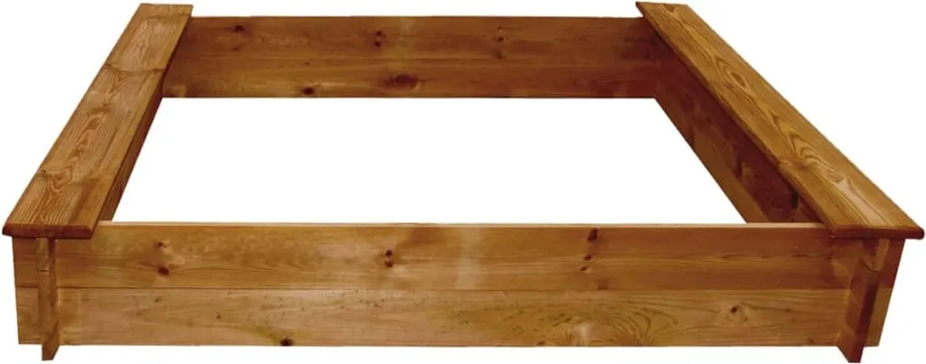 VidaXL Sandkasten Holz Quadratisch 3 VidaXL Sandkasten Holz Quadratisch – Bild 3