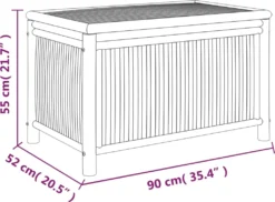 VidaXL Gartentruhe 90x52x55 Cm Bambus -Kaufland 1e7e4b347fb21e5ae159e46c488d4c56