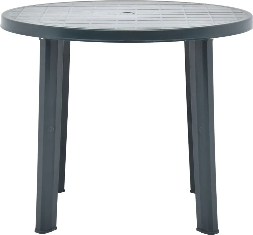 VidaXL Gartentisch Grün 89 Cm Kunststoff 2 VidaXL Gartentisch Grün 89 Cm Kunststoff – Bild 2