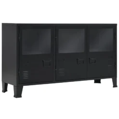 VidaXL Sideboard Metall Industrie-Stil 120×35×70 Cm Schwarz