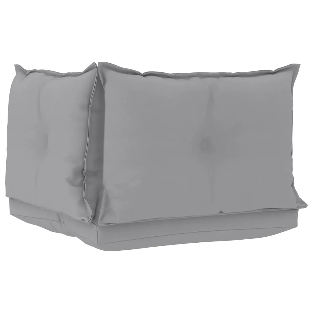 VidaXL Palettensofa-Auflagen 3 Stk. Grau Stoff 4 VidaXL Palettensofa-Auflagen 3 Stk. Grau Stoff – Bild 4