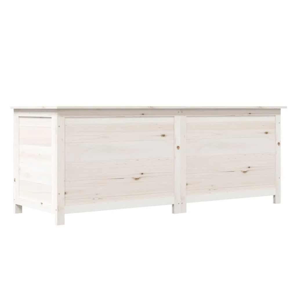 VidaXL Outdoor-Kissenbox Weiß 150x50x56 Cm Massivholz Tanne 1 VidaXL Outdoor-Kissenbox Weiß 150x50x56 Cm Massivholz Tanne