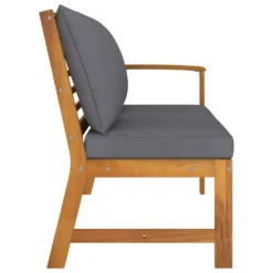 VidaXL Gartenbank 114,5 Cm Mit Dunkelgrauem Kissen Massivholz Akazie -Kaufland 21a13e74bd40ec96776042b536821885