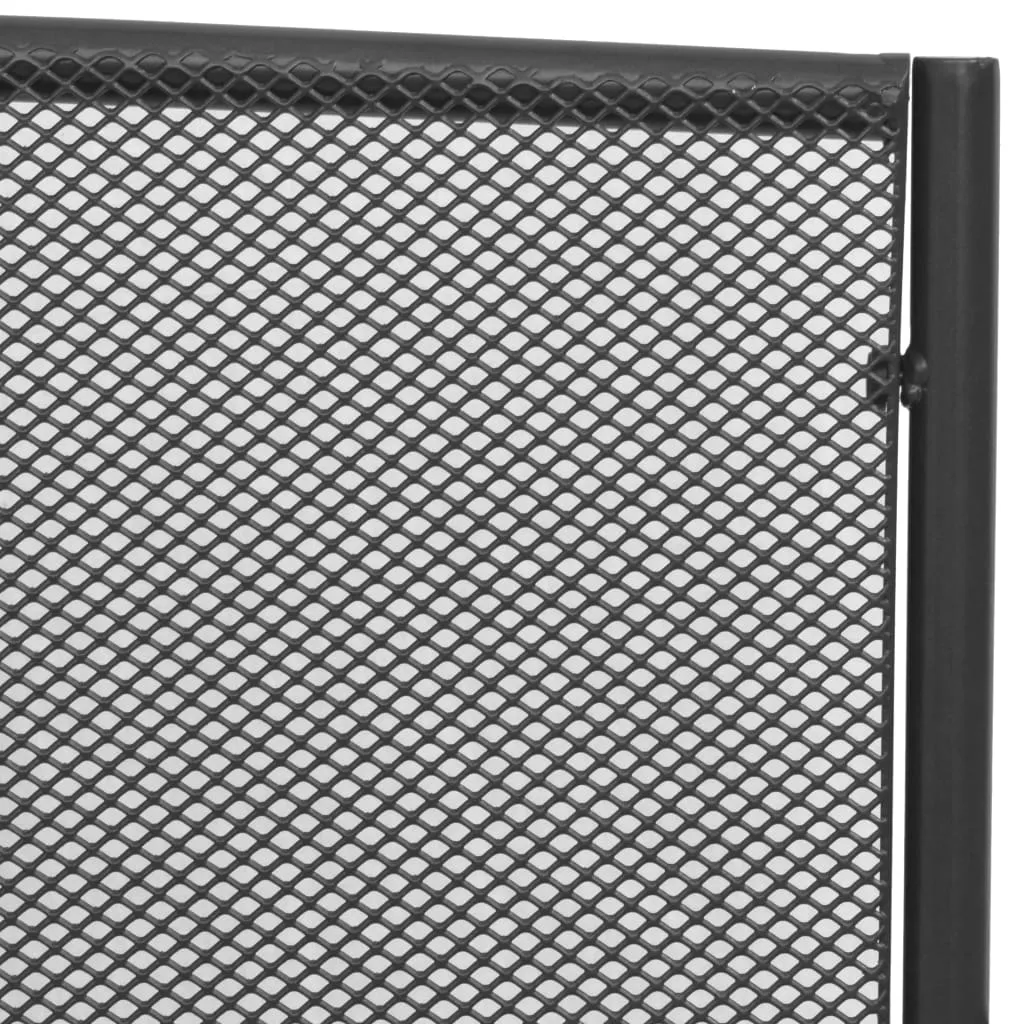 VidaXL Gartenbank 108 Cm Stahl Und Gitter Anthrazit 4 VidaXL Gartenbank 108 Cm Stahl Und Gitter Anthrazit – Bild 4