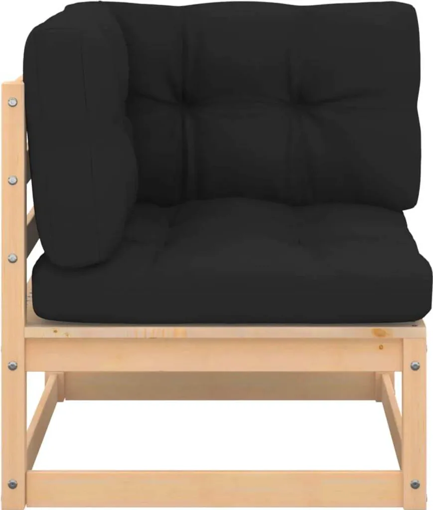 VidaXL 4-tlg. Garten-Lounge-Set Mit Kissen Kiefer Massivholz 3 VidaXL 4-tlg. Garten-Lounge-Set Mit Kissen Kiefer Massivholz – Bild 3