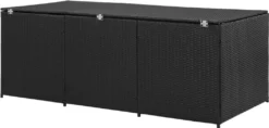VidaXL Gartenbox Poly Rattan 180x90x75 Cm Schwarz -Kaufland 242889d0ad3f9994690667e773e2050e