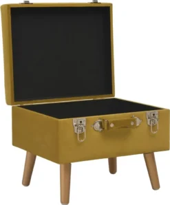 VidaXL Hocker Mit Stauraum 40 Cm Senfgelb Samt -Kaufland 2433fa91b95e90815a664eba4e17fe0e