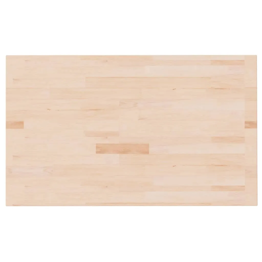 VidaXL Waschtischplatte 100x60x4 Cm Massivholz Unbehandelt 2 VidaXL Waschtischplatte 100x60x4 Cm Massivholz Unbehandelt – Bild 2