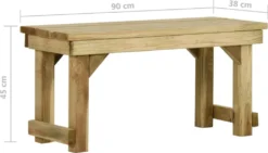 VidaXL Gartenbank 90 Cm Kiefernholz Imprägniert -Kaufland 2a1fa50fc094f8dd53a860a19c6b2ab3