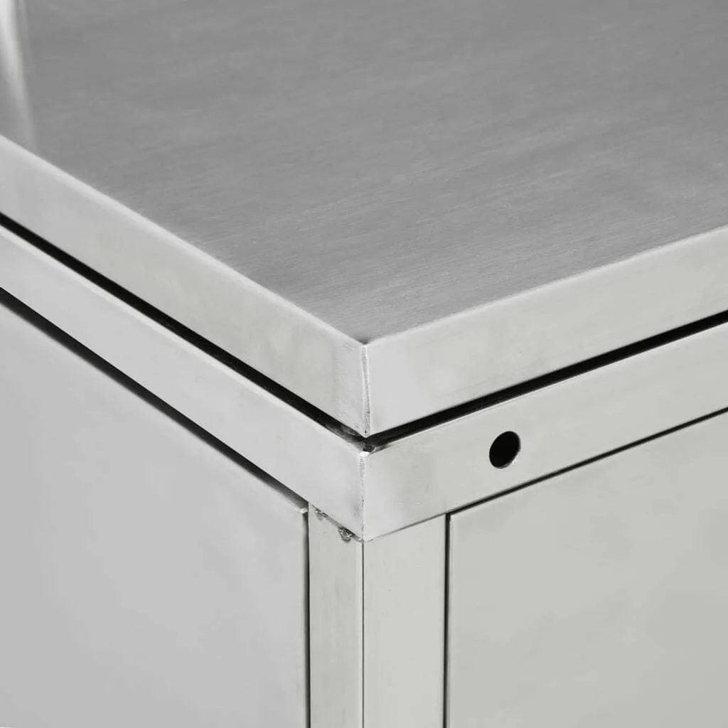 VidaXL Mülltonnenbox Für 4 Tonnen 240 L Edelstahl 5 VidaXL Mülltonnenbox Für 4 Tonnen 240 L Edelstahl – Bild 5