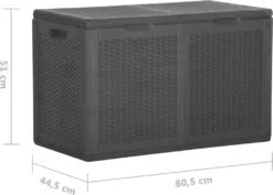 VidaXL Garten-Aufbewahrungsbox 180 L Schwarz PP Rattan 15 VidaXL Garten-Aufbewahrungsbox 180 L Schwarz PP Rattan -Kaufland 2bbb2669750e9e31f9d92dc5d26a7a8d