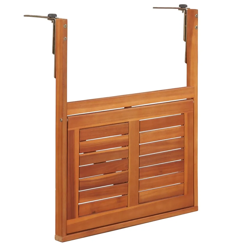 VidaXL Hängender Balkontisch 64,5x44x80 Cm Massivholz Akazie 5 VidaXL Hängender Balkontisch 64,5x44x80 Cm Massivholz Akazie – Bild 5
