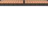 VidaXL Gartentisch Mit Holzplatte Schwarz Poly Rattan & Akazienholz