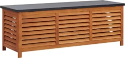 VidaXL Gartenbox 150x50x55 Cm Eukalyptus Massivholz