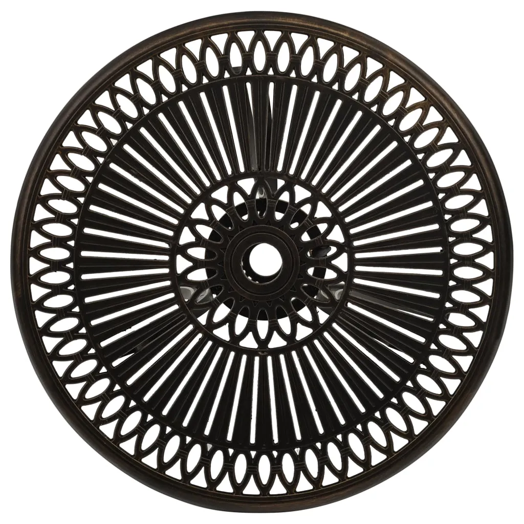 VidaXL 3-tlg. Bistro-Set Aluminiumguss Bronzen 7 VidaXL 3-tlg. Bistro-Set Aluminiumguss Bronzen – Bild 7