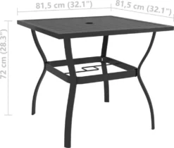 VidaXL Gartentisch Anthrazit 81,5x81,5x72 Cm Stahl -Kaufland 2f85af6befc6e5bb03c9f3f2c017e2f5