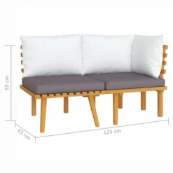 VidaXL 2-tlg. Garten-Lounge-Set Mit Kissen Massivholz Akazie 13 VidaXL 2-tlg. Garten-Lounge-Set Mit Kissen Massivholz Akazie -Kaufland 311dabff8f10bb4b48d1dfa2068680bf