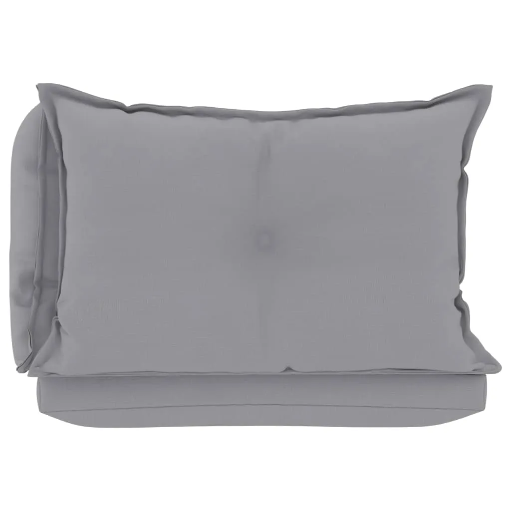 VidaXL Palettensofa-Auflagen 3 Stk. Grau Stoff 5 VidaXL Palettensofa-Auflagen 3 Stk. Grau Stoff – Bild 5